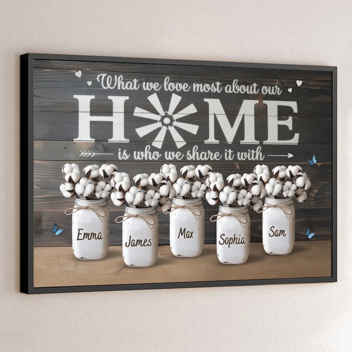 Family Ties The Endless Thread Of Love And Support - Family Personalized Custom Horizontal Poster - Gift For Family Members