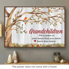 Grandkids Make Life's Moments Magical - Family Personalized Custom Horizontal Poster - Gift For Grandma. Grandpa. Grandkid