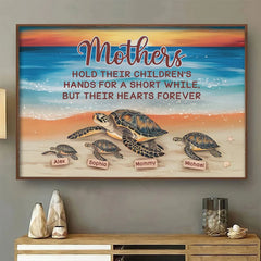 Slow And Steady. A Mother's Love Never Wavers - Family Personalized Custom Horizontal Poster - Gift For Mom