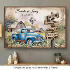 I Treasure Every Moment We Have - Couple Personalized Custom Horizontal Poster - Gift For Husband Wife. Anniversary