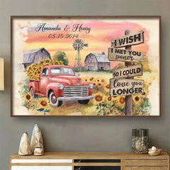 More Time With You Would Be A Gift - Couple Personalized Custom Horizontal Poster - Gift For Husband Wife. Anniversary