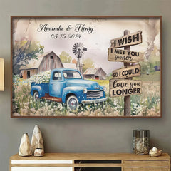 I Treasure Every Moment We Have - Couple Personalized Custom Horizontal Poster - Gift For Husband Wife. Anniversary