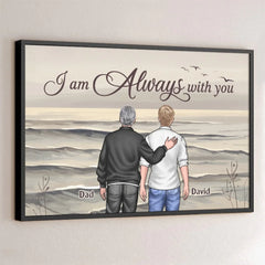 Custom Photo I'm Always With You - Memorial Personalized Custom Horizontal Poster - Sympathy Gift For Family Members