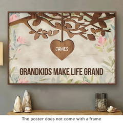 Family Love. A Timeless Treasure - Family Personalized Custom Horizontal Poster - Gift For Mom. Grandma