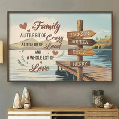 Each Moment Together Is A Piece Of Our Story - Family Personalized Custom Horizontal Poster - Gift For Family Members