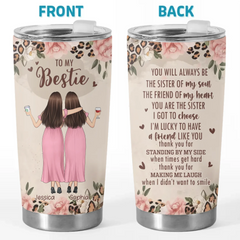 Forever My Favorite Human - Bestie Personalized Custom Tumbler -  Gift For Best Friends. BFF. Sisters
