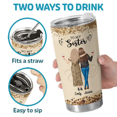 The Friend Of My Soul - Bestie Personalized Custom Tumbler -  Gift For Best Friends. BFF. Sisters