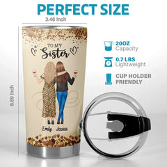 The Friend Of My Soul - Bestie Personalized Custom Tumbler -  Gift For Best Friends. BFF. Sisters