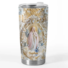 My Heart Finds Peace - Family Personalized Custom 3D Inflated Effect Printed Tumbler - Gift For Yourself. Best Friends. Siblings. Family Members