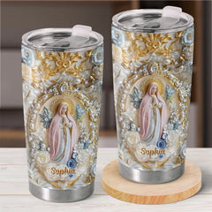 My Heart Finds Peace - Family Personalized Custom 3D Inflated Effect Printed Tumbler - Gift For Yourself. Best Friends. Siblings. Family Members