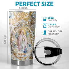 My Heart Finds Peace - Family Personalized Custom 3D Inflated Effect Printed Tumbler - Gift For Yourself. Best Friends. Siblings. Family Members
