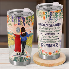 From Childhood To Forever. Best Friends - Family Personalized Custom Tumbler - Gift For Mom. Daughter