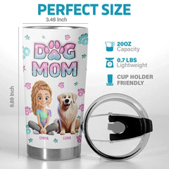 Pets Are Like Family And Their Love Is A Timeless Treasure - Dog & Cat Personalized Custom 3D Inflated Effect Printed Tumbler - Gift For Pet Owners. Pet Lovers