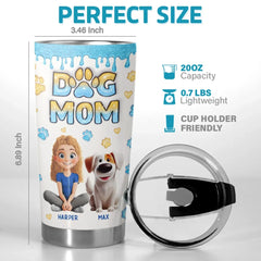 One Heart. Two Tails. Endless Love - Dog & Cat Personalized Custom 3D Inflated Effect Printed Tumbler - Gift For Pet Owners. Pet Lovers