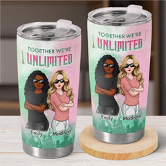 To The Moon And Beyond. Bestie - Bestie Personalized Custom Tumbler - Gift For Best Friends. BFF. Sisters