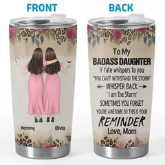 Always By Your Side - Family Personalized Custom Tumbler - Gift For Mom. Daughter