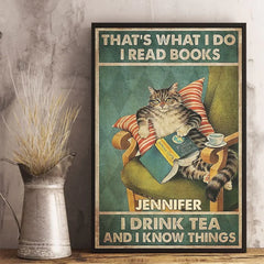 I Read Books - Family Personalized Custom Vertical Poster - Gift For Yourself. Best Friends. Siblings. Family Members