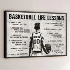 Play Hard. Win Big - Personalized Custom Horizontal Poster - Gift For Sport Lovers. Sport Players