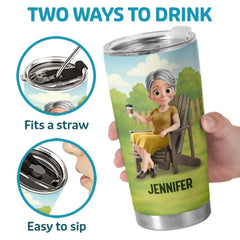 Retired. Not Expired - Personalized Custom Tumbler - Appreciation. Retirement Gift For Yourself. Best Friends. Siblings. Family Members. Coworkers