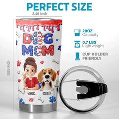 Custom 3D Inflated Effect Printed Tumbler - Personalized Birthday Gifts For Dog Lovers. Dog Dad And Mom - Fur Real Flavor