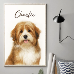 Custom Photo Vertical Poster - Personalized Birthday  Gifts For Dog Cat Lovers. Dog Dad And Mom. Cat Owners - Pawtrait Perfection