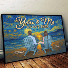 Custom Horizontal Poster - Personalized Anniversary Wedding Gifts For Husband And Wife. Him And Her - Still My Favorite View