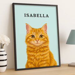 Custom Photo Vertical Poster - Personalized Pet Memorial Sympathy Gifts For Dogs. Cats - My Hooman Loves Me This Much