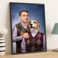 Custom Photo Vertical Poster - Personalized Birthday  Gifts For Dog Cat Lovers. Dog Dad And Mom. Cat Owners - Cheers To The Good Life
