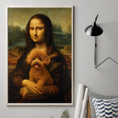 Custom Photo Vertical Poster - Personalized Birthday  Gifts For Dog Cat Lovers. Dog Dad And Mom. Cat Owners - Classic Art. Modern Bark