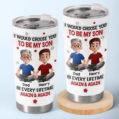 Custom Tumbler - Personalized Birthday Gifts For Mom. Dad. Son - My Son My Forever Gift
