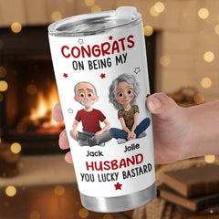 Custom Tumbler - Personalized Anniversary Wedding Gifts For Husband And Wife. Him And Her - Our Love Our Story
