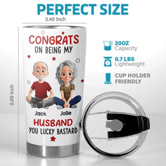 Custom Tumbler - Personalized Anniversary Wedding Gifts For Husband And Wife. Him And Her - Our Love Our Story