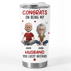 Custom Tumbler - Personalized Anniversary Wedding Gifts For Husband And Wife. Him And Her - Our Love Our Story