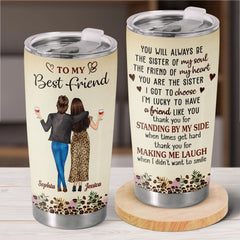 Custom Tumbler - Personalized Best Friend Birthday Gifts For Women. Besties. Sisters. BFF - Besties Fuel Each Other