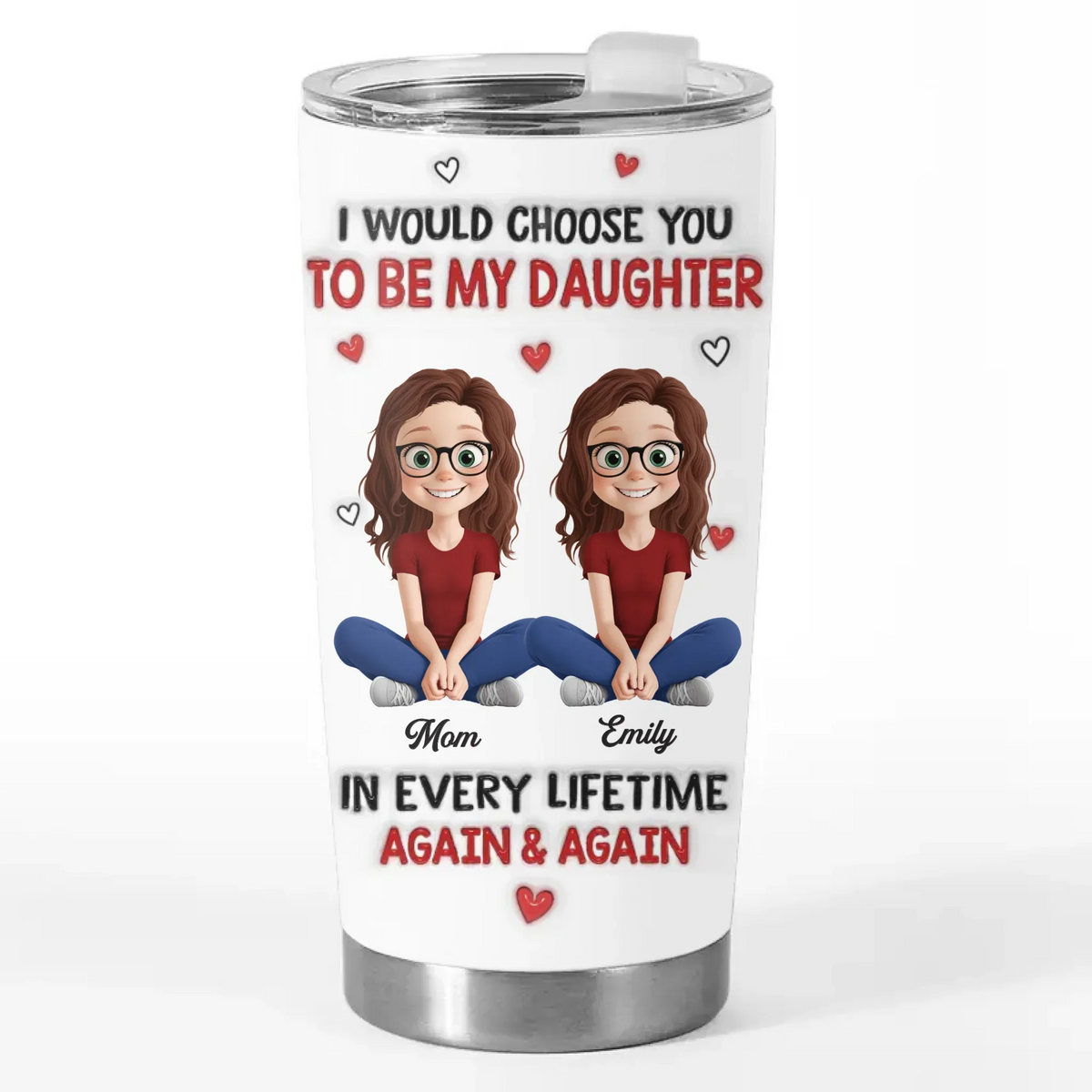 Custom Tumbler - Personalized Birthday Gifts For Mom. Dad. Daughter - My Girl. My Sunshine