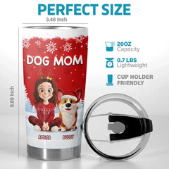 Custom Tumbler - Personalized Christmas Birthday Gifts For Dog Lovers. Dog Dad And Mom - Too Cool For Fetch