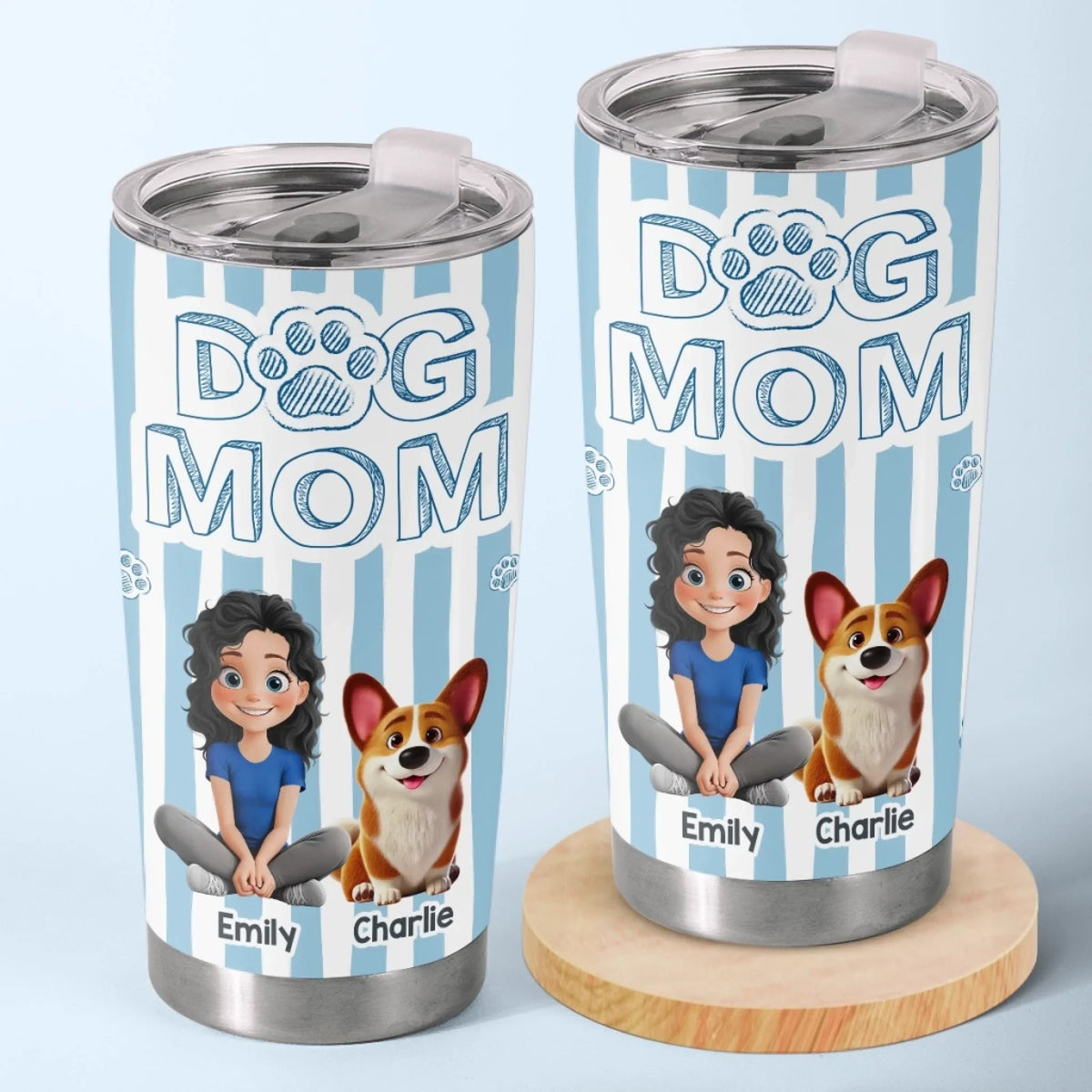Custom Tumbler - Personalized Birthday Gifts For Dog Cat Lovers. Dog Dad And Mom. Cat Owners - Mom Of A Good Boy