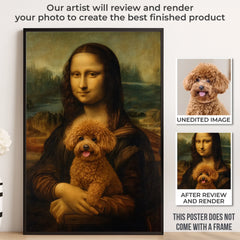 Custom Photo Vertical Poster - Personalized Birthday  Gifts For Dog Cat Lovers. Dog Dad And Mom. Cat Owners - Classic Art. Modern Bark
