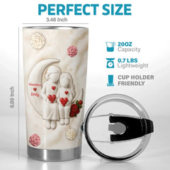 Custom Tumbler - Personalized Birthday Gifts For Grandma. Granddaughter - Love In Our Hearts