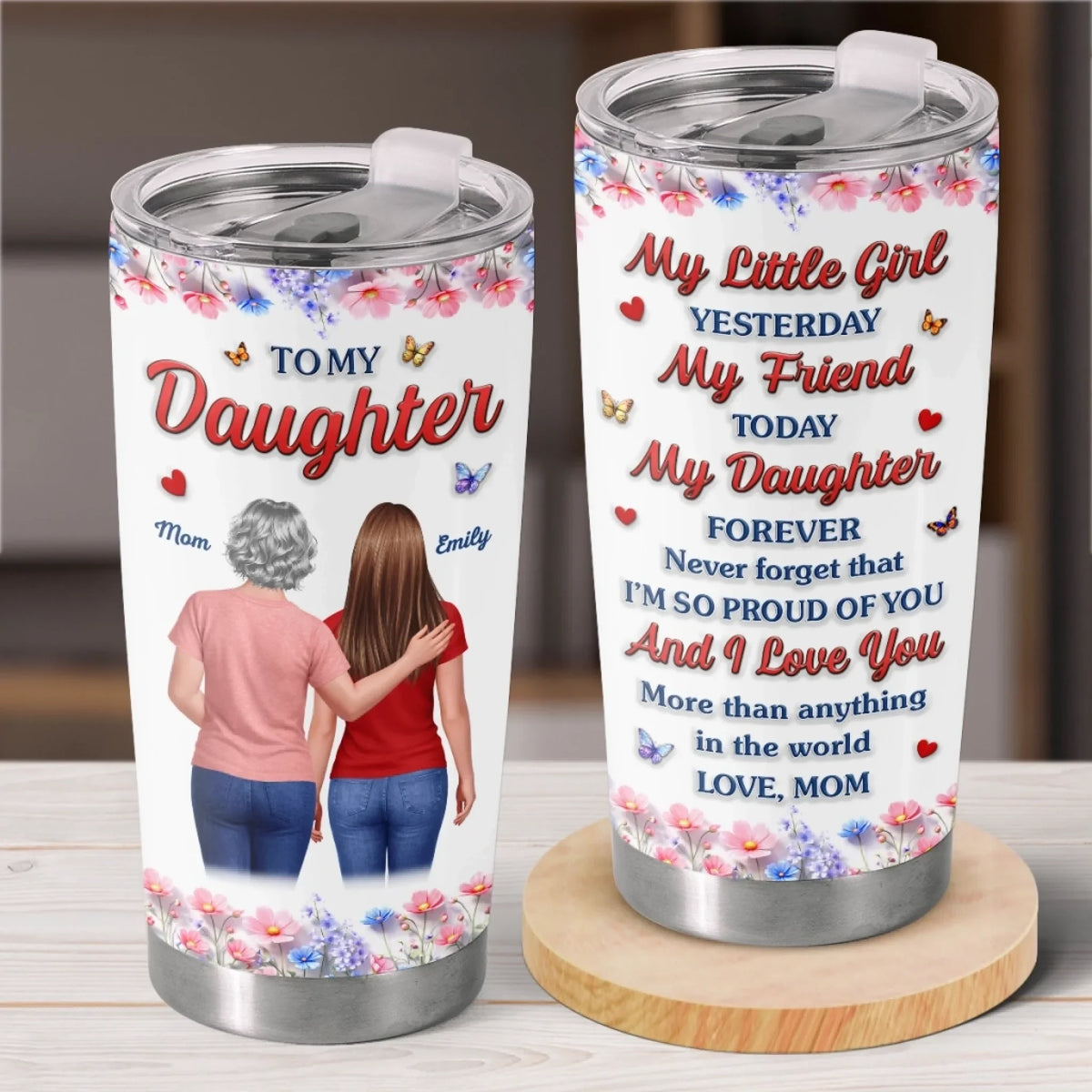 Custom Tumbler - Personalized Birthday Gifts For Daughter - My Sweetest Forever