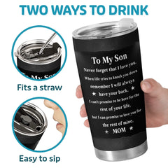 Custom Tumbler - Personalized Birthday Gifts For Son - You Gave My Life Meaning