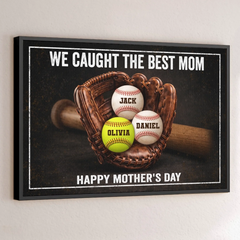 Custom Horizontal Poster - Personalized Mother's Day Gifts For Mom. Grandma - Caught With Love