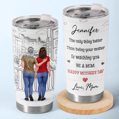 Custom 3D Inflated Effect Printed Tumbler - Personalized Mother's Day Gifts For Daughter - My Daughter. Now A Wonderful Mom