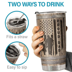 Dad Best No.1. The Man The Myth The Legend - Tumbler - To My Dad. Gift For Dad. Dad Gift From Daughter And Son. Birthday Gift For Dad