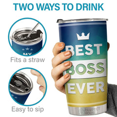 Best Boss Ever. My Favorite Employee Gave Me This Cup - Tumbler - Coworker. Office. Employee Appreciation. Farewell Gift. Work Friend. Colleagues Friendship