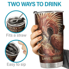 To My Son Stay Strong Be Confident And Just Do Your Best - Tumbler - To My Son. Gift For Son. Son Gift From Mom. Birthday Gift For Son