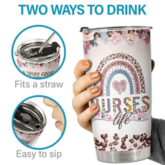 A Truly Great Nurse Is Hard To Find & Impossible To Forget - Tumbler - Appreciation. Graduation. Retirement. Thank You Gift For Nurse. Nurse Week Gift. Nurse Life