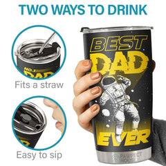 Best Dad Ever. No.1 Dad Nutrition Facts - Tumbler - To My Dad. Gift For Dad. Dad Gift From Daughter And Son. Birthday Gift For Dad
