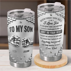 Custom Tumbler - Personalized Birthday Gifts For Son - For The Son Who Means Everything