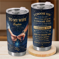 Custom Tumbler - Personalized Anniversary Wedding Gifts For Husband And Wife. Him And Her - You Are My Favorite Person